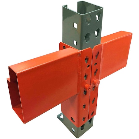 Global Industrial 144 Inch Pallet Rack Beam, Slotted 6250 lbs cap 2Pcs 711275